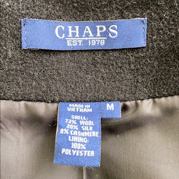 Chaps Waist Length Pea Coat - Picture 6 of 9